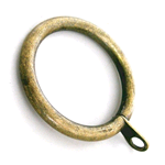 ANELLO PER TENDE D.45 PZ.10 ORO ANTICO