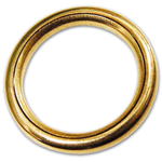 ANELLO TUBOLARE OTTONE 22X30