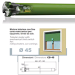 MOTORE TAPPARELLA AVVOLGIBILE 50KG 30Nm