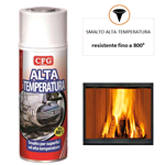 SPRAY SMALTO ALTA TEMPERATURA 800°C ML.400 NERO