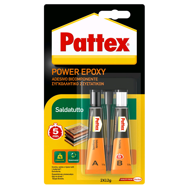 PATTEX POWER EPOXY SALDATUTTO TUBETTO 2XGR 12