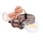 SOSPENSIONI LED FUSION E27 -FSRGV150 ORO ROSA ANTICO