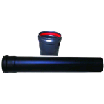 TUBO PELLET CM. 8X 25 NERO SMALBO