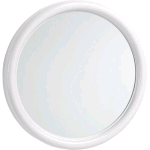 SPECCHIO TONDO D.50 CORNICE BIANCA