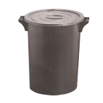 BIDONE NERO LT.75 CON COPERCHIO