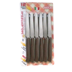COLTELLI DA TAVOLA PZ.12 MARRONE