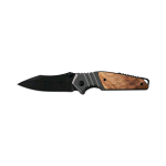 COLTELLO AUSONIA TASCA CM.20 MANICO ACCIAIO LEGNO