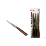 COLTELLI DA TAVOLA PZ.6 INOX BONOMI MARRONI
