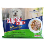 MIGLIOR CANE PRESTIGE 4X100GR MENU' DELICATO