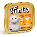 SIMBA VASCHETTA GATTO GR.100 POLLO