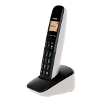 TELEFONO CORDLESS Panasonic KX TGB610JTW DECT Black e White