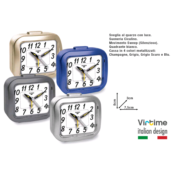 SVEGLIA VIRTIME 7507/10 SILENZIOSA