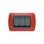 PLACCA 3P LIVING ROSSO SOLID