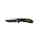 COLTELLO AUSONIA TASCA CM.21 TATTICO MANICO NERO