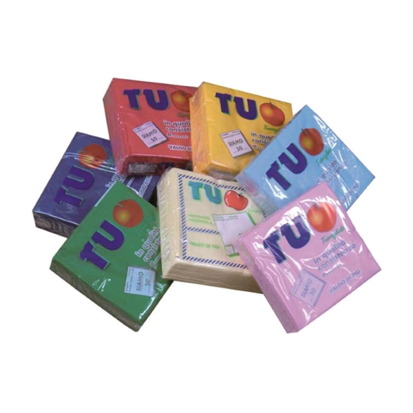 TOVAGLIOLI 33 X 33 TU 2 VELI ROSSO