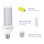 LAMPADA LED AIGO TUBO 4U 23W E27 6500K