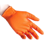 GUANTI NITRILE ARANCIO 3D FULL GRIP PZ.50 TG.L