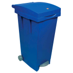 BIDONI QUADRI CO RUOTE+PEDALE LT.80 BLU