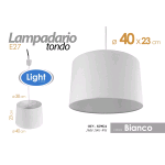 LAMPADARIO SOSPENSIONE D.40 CIRCOLARE TESSUTO 