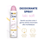 DOVE DEO SPRAY 150ML TALC SOFT
