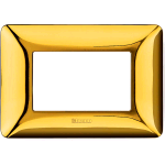 PLACCA BTICINO MATIX 3P ORO LUCIDO