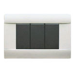 PLACCA AVE S45 TECNOPOLIMERO 3P GRIGIA