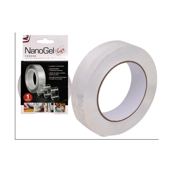 NASTRI BIADESIVI NANO GEL TRASPARENTE 3MT.