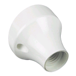 PORTALAMPADA E27 A PARETE BIANCO 