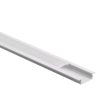 PROFILO ALLUMINIO BIANCO INCASSO PER STRISCIA LED MT.2 CON COVER
