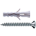 TASSELLO NYLON MM.5 BSX5S CON VITE 3,5X30 PZ.10