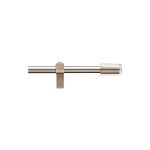 BASTONE EASY AIR 120-210 ACCIAIO SAT TERMINALE ROUND STRASPARENTE 