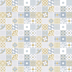 PLASTICA ADESIVA BONITA MIX VINTAGE BLU