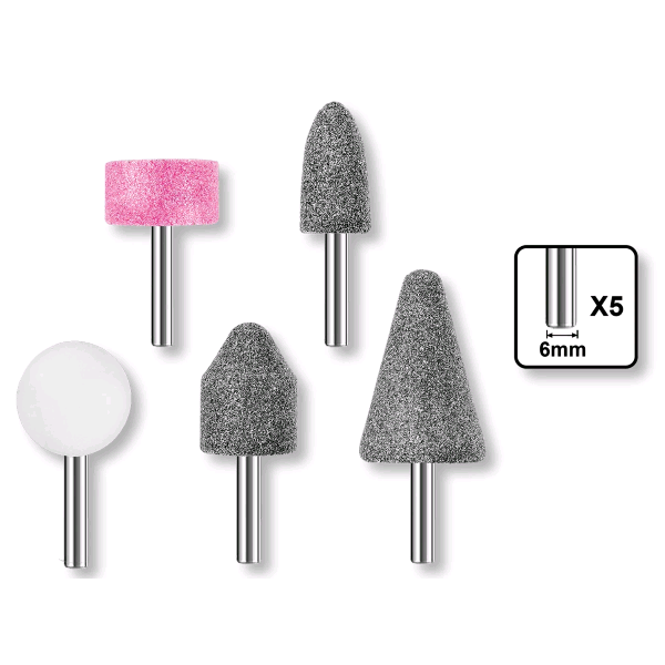 MOLE ABRASIVE AL CORINDONE CON GAMBO PZ.5