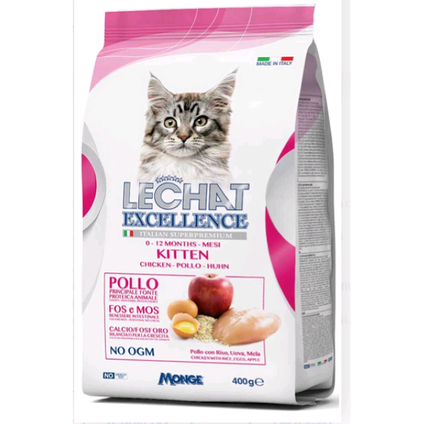 LECHAT EXCELLENCE CROCCHETTE GR.400 KITTEN POLLO