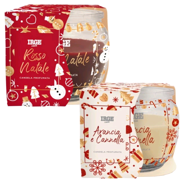 CANDELA PROFUMATA IN VETRO IRGE NATALE 70GR