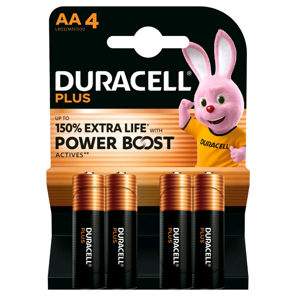 BATTERIA DURACELL PLUS STILO PZ.4