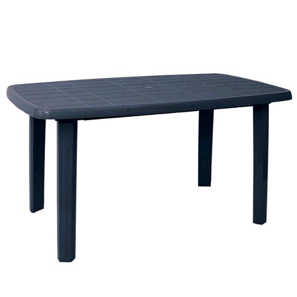 TAVOLO RESINA SORRENTO 140X80X72H ANTRACITE