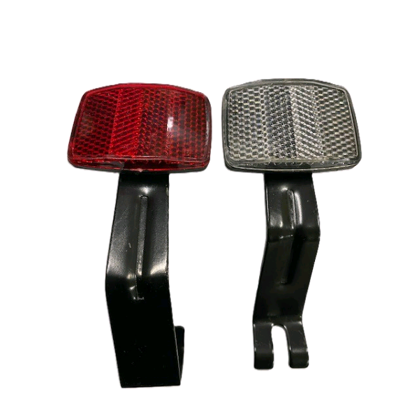 CATADIOTTRI PER BICI SET 2 PEZZI ATTACCO FRENO METALLO