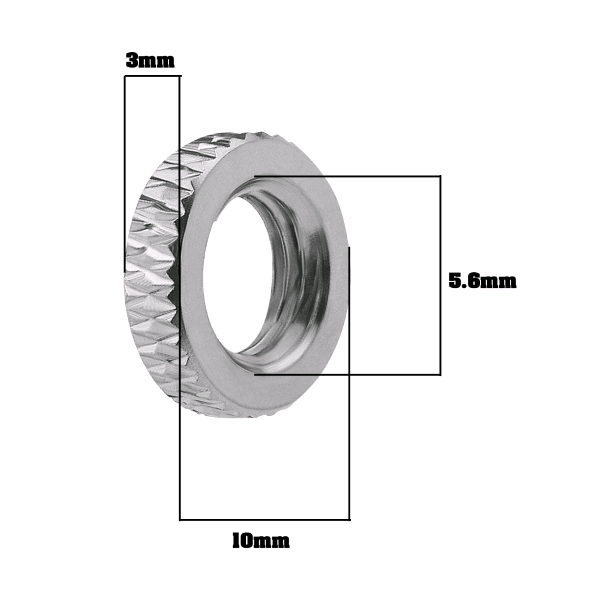 DADO BLOCCAGGIO VALVOLA BICI NERO