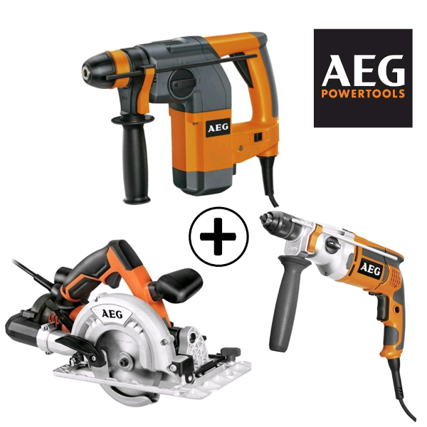 AEG TOP TRAPANO+TASSELLATORE+SEGA CIRCOLARE MULTI-MATERIALE