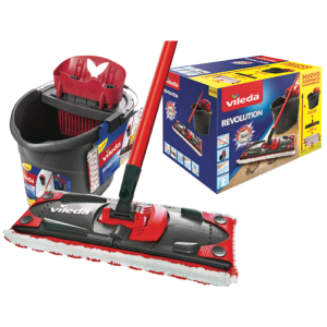 BOX VILEDA REVOLUTION 2 IN 1+SPUGNE GLITZI+PANNI SPUGNA-PAVIMENTO-MICROFIBRA