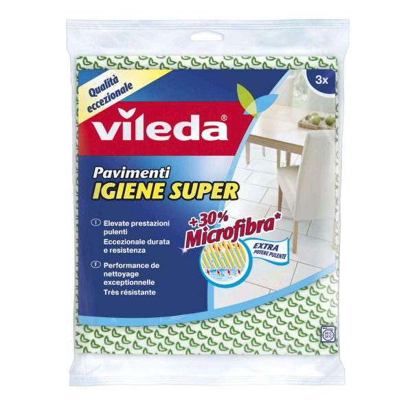 BOX VILEDA REVOLUTION 2 IN 1+SPUGNE GLITZI+PANNI SPUGNA-PAVIMENTO-MICROFIBRA