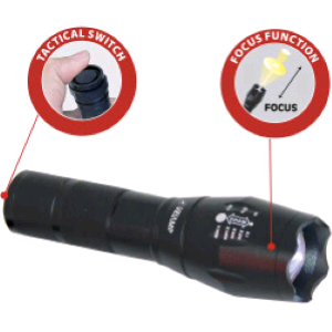 LAMPADA TORCIA ALLUMINIO LED ZOOM VELAMP