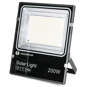 PROIETTORE LED AIGO 200W CCT Floodlight CON PANNELLO SOLARE