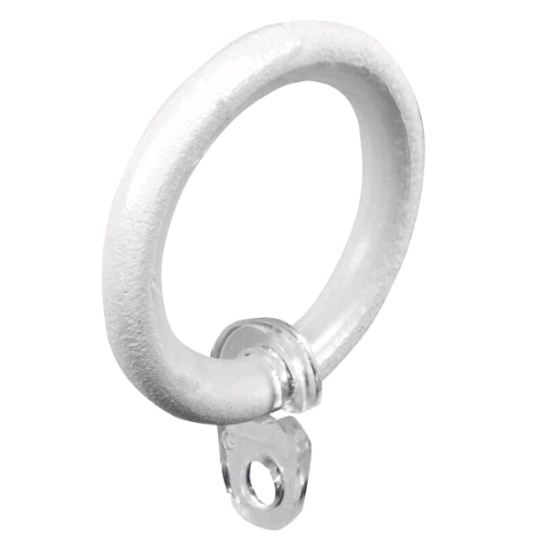 ANELLO PER TENDE D.40 PZ.8 BIANCO OPACO