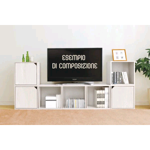 CUBO COMPONIBILE 35X35X29 "CUBESTACK" BIANCO ALPEN