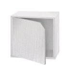 CUBO COMPONIBILE 35X35X29 "CUBESTACK" BIANCO ALPEN CON SPORTELLO