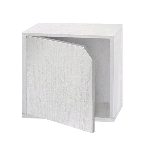 CUBO COMPONIBILE 35X35X29 "CUBESTACK" BIANCO ALPEN CON SPORTELLO