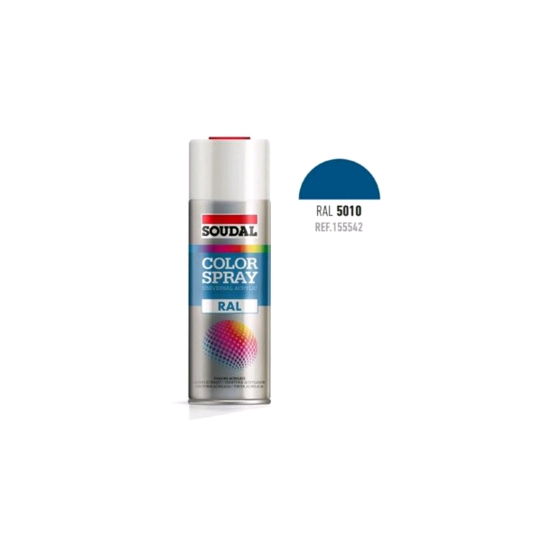 SPRAY SMALTO ACRILICO SOUDAL ML.400 BLU GENZIANA RAL 5010