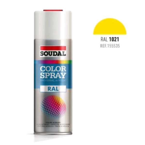 SPRAY SMALTO ACRILICO SOUDAL ML.400 GIALLO CADMIO RAL 1021
